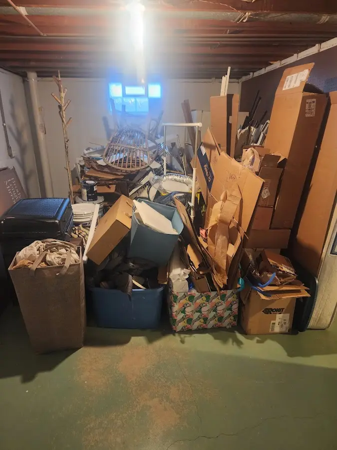 Roll-off dumpster container at job site for Construction Dumpster Rental in Potosi